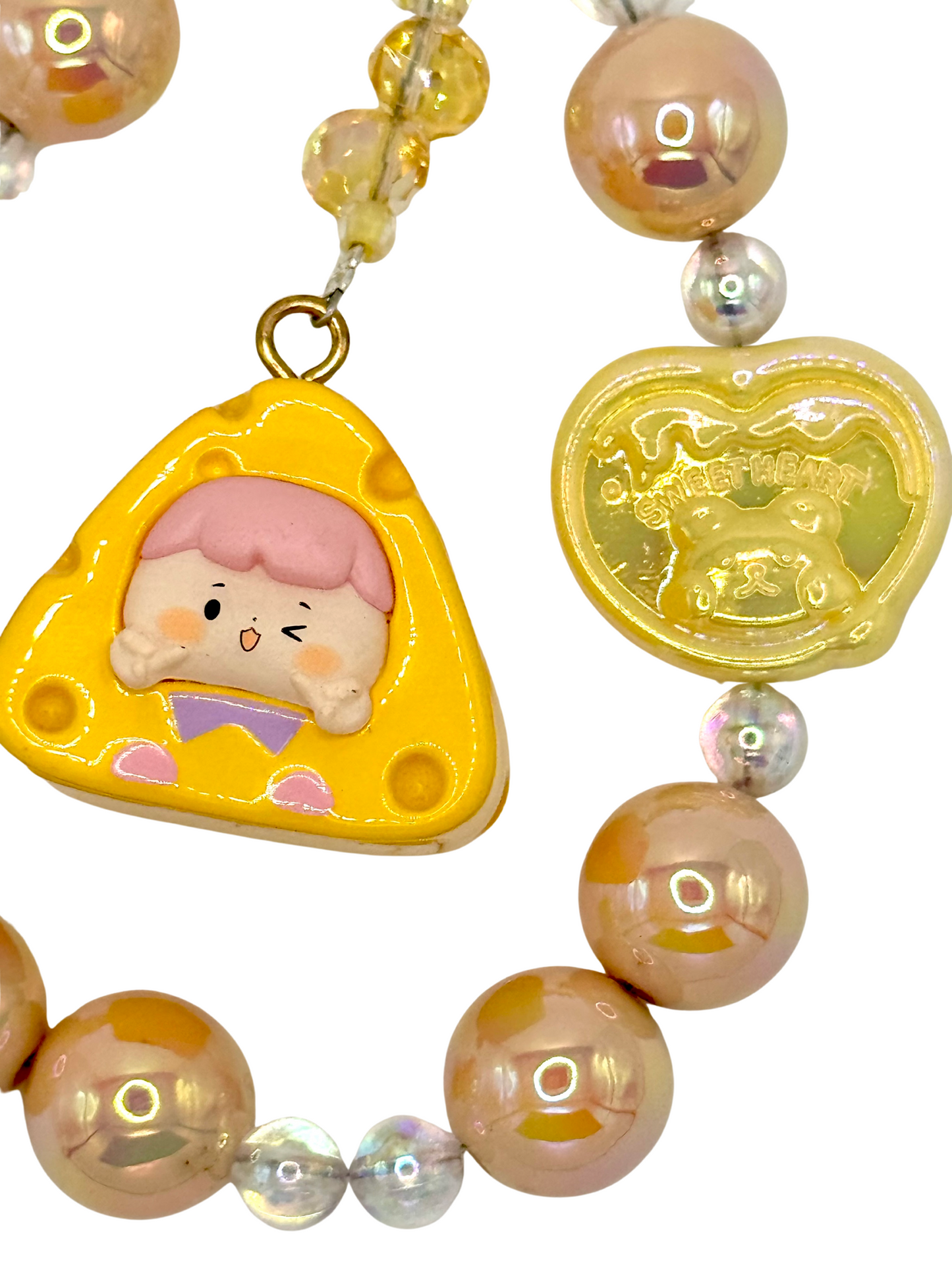 Cute Cheese baby charmed phone chain