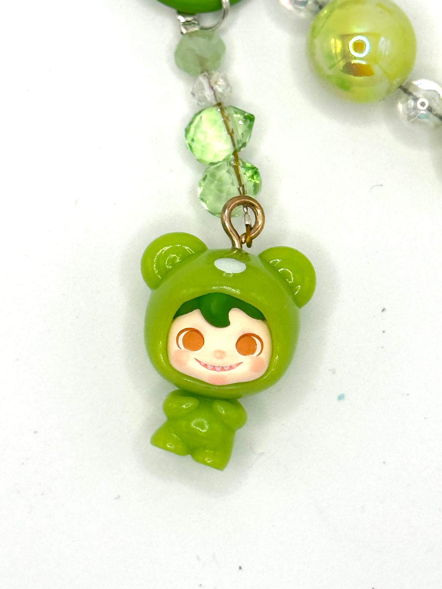 Cute frog charmed phone chain