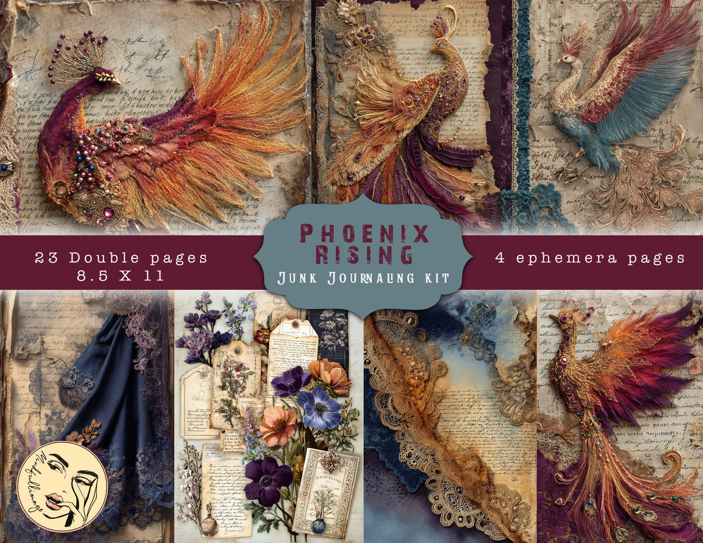 Phoenix Rising Junk journaling kit