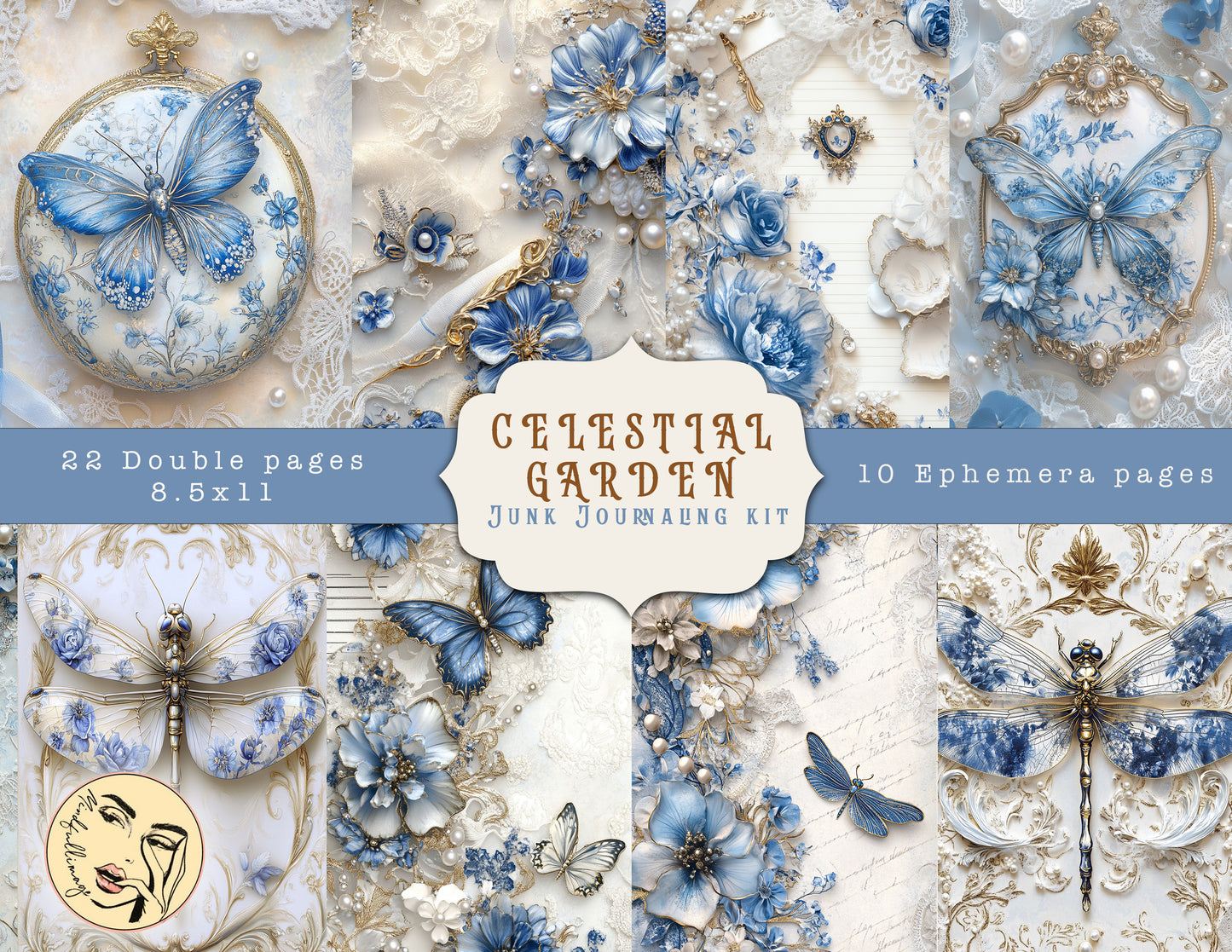Celestial Garden Junk Journaling kit