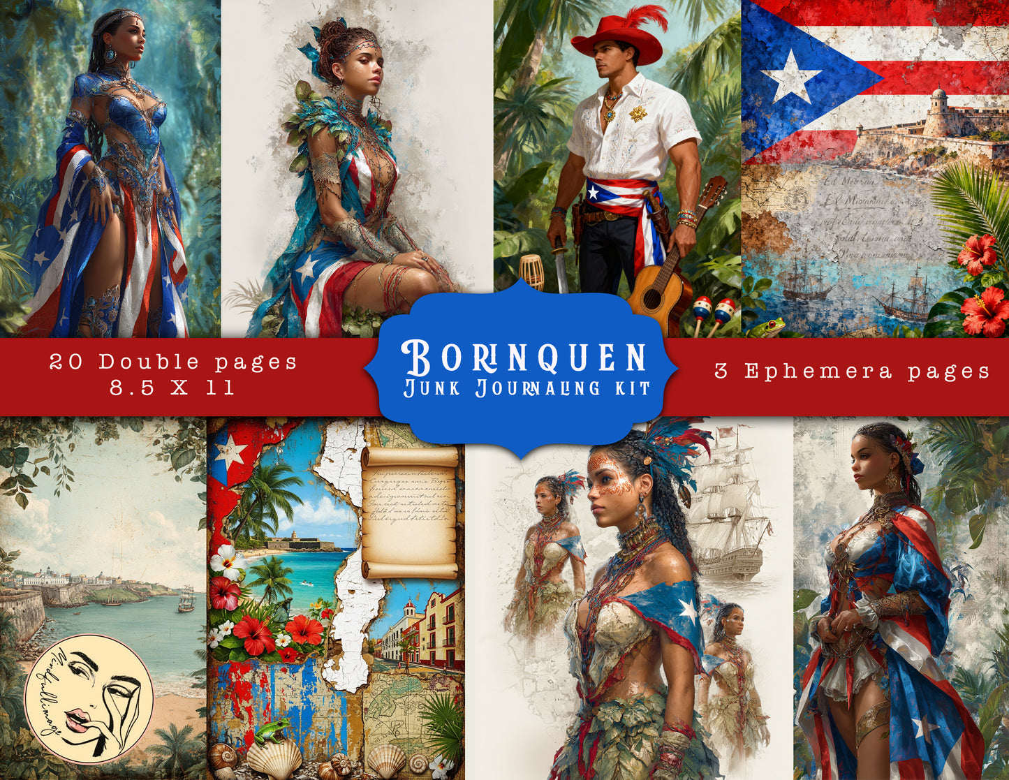 "Borinquen" Junk Journaling kit