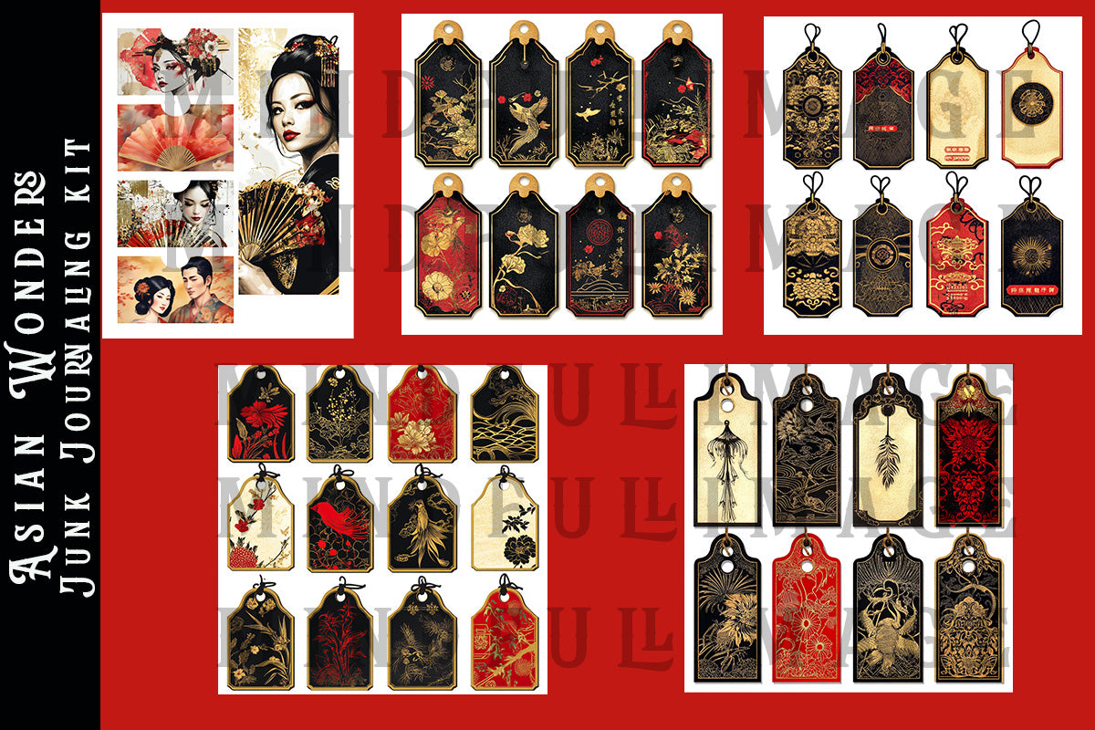 Asian Wonders Junk Journaling kit