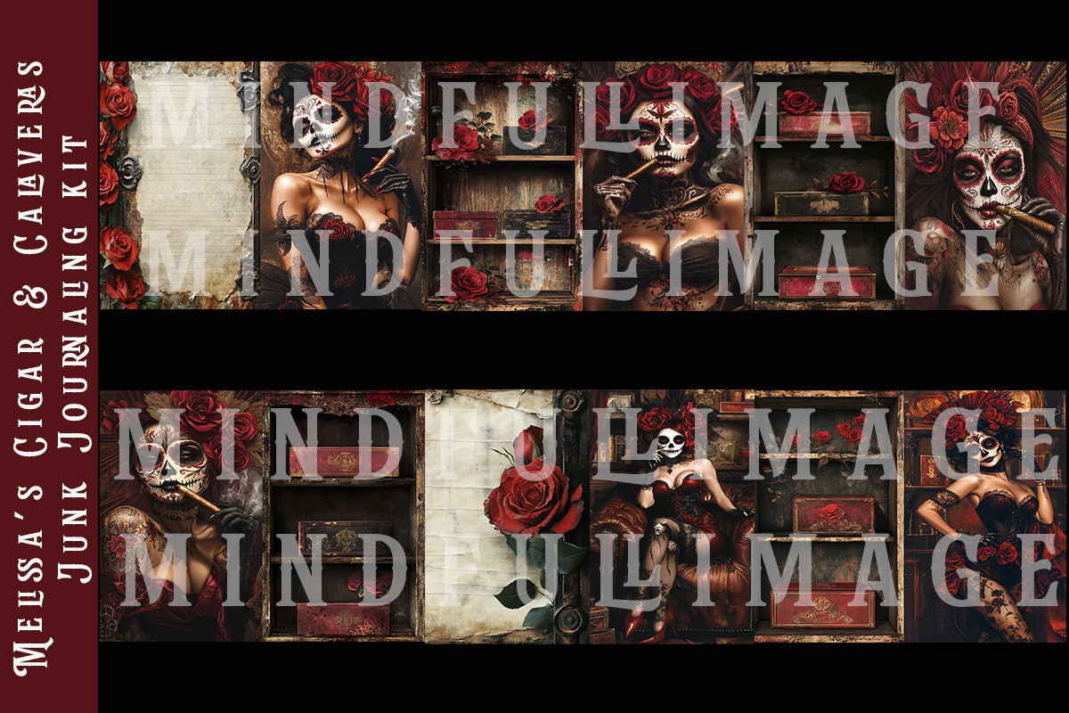 Melissa's Cigar & Calaveras Junk Jorunaling Kit