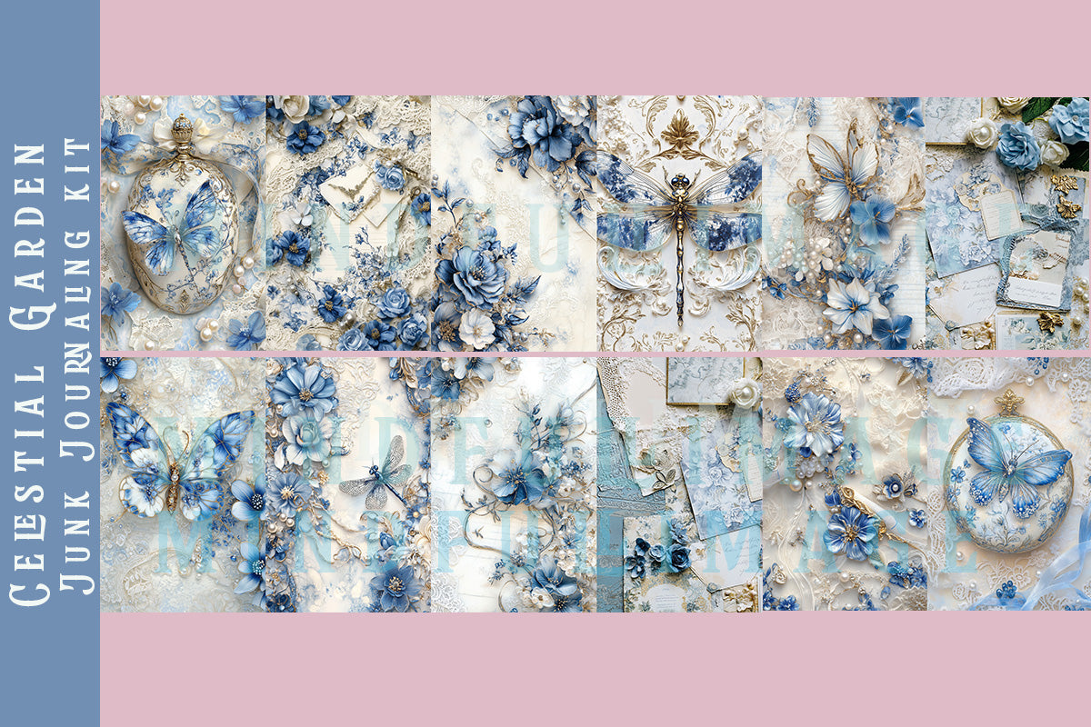 Celestial Garden Junk Journaling kit