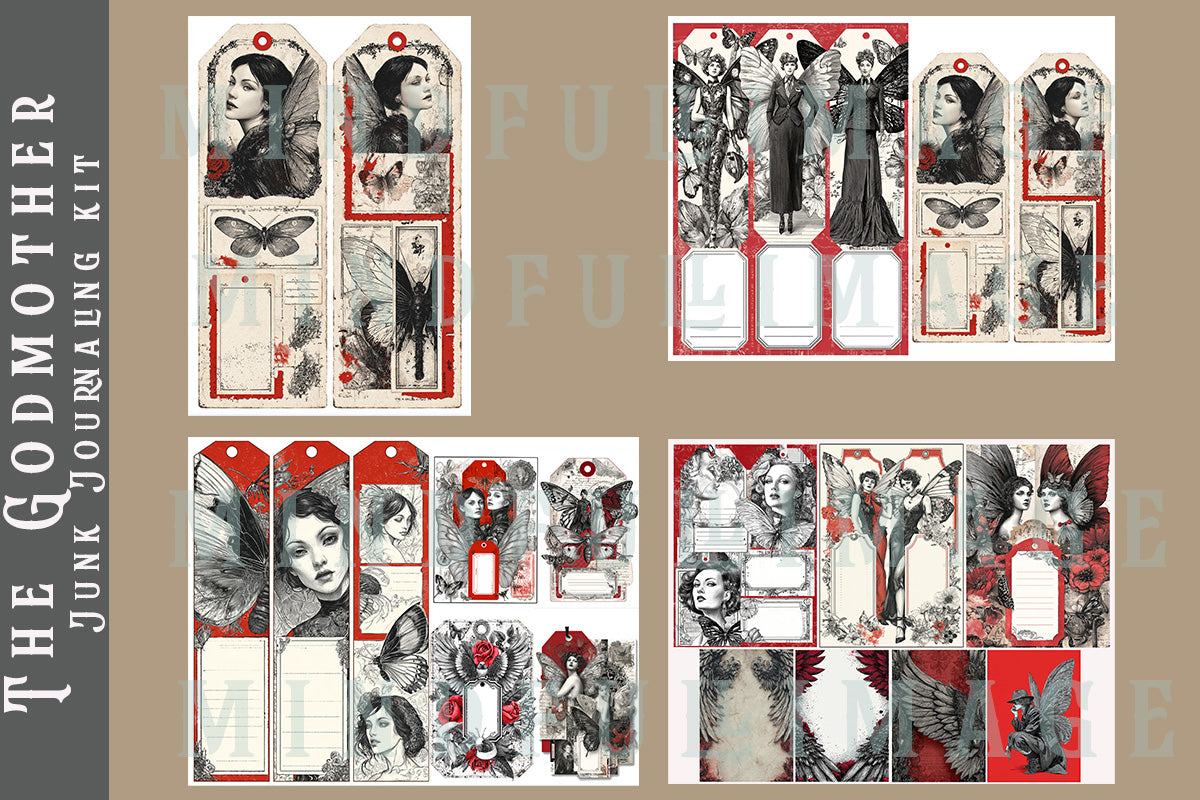 The Godmother Junk Journaling Kit