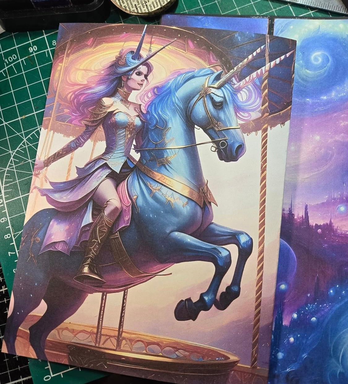 Unicorn Carrousel Junk Journaling Kit