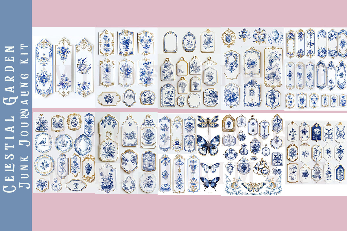 Celestial Garden Junk Journaling kit