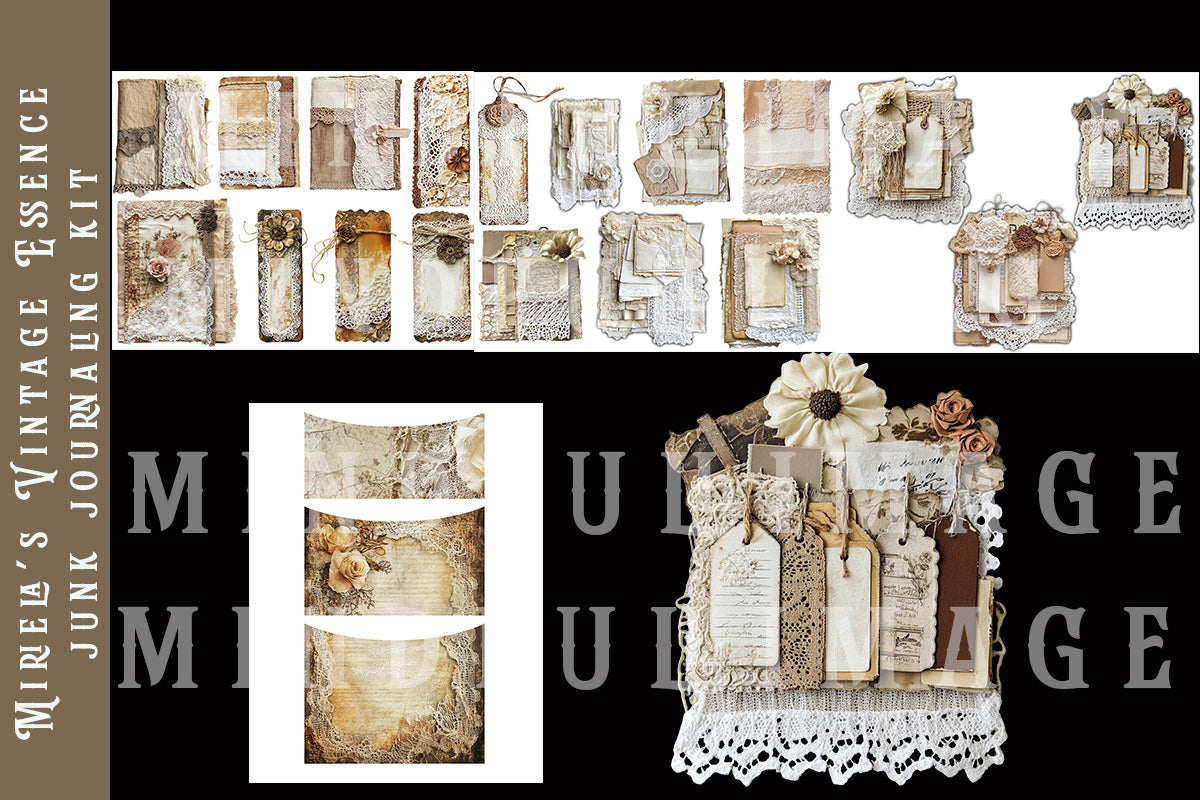Miriela's Vintage essence Junk journaling kit