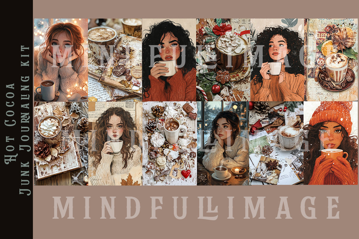 Hot Cocoa Junk Journaling Kit