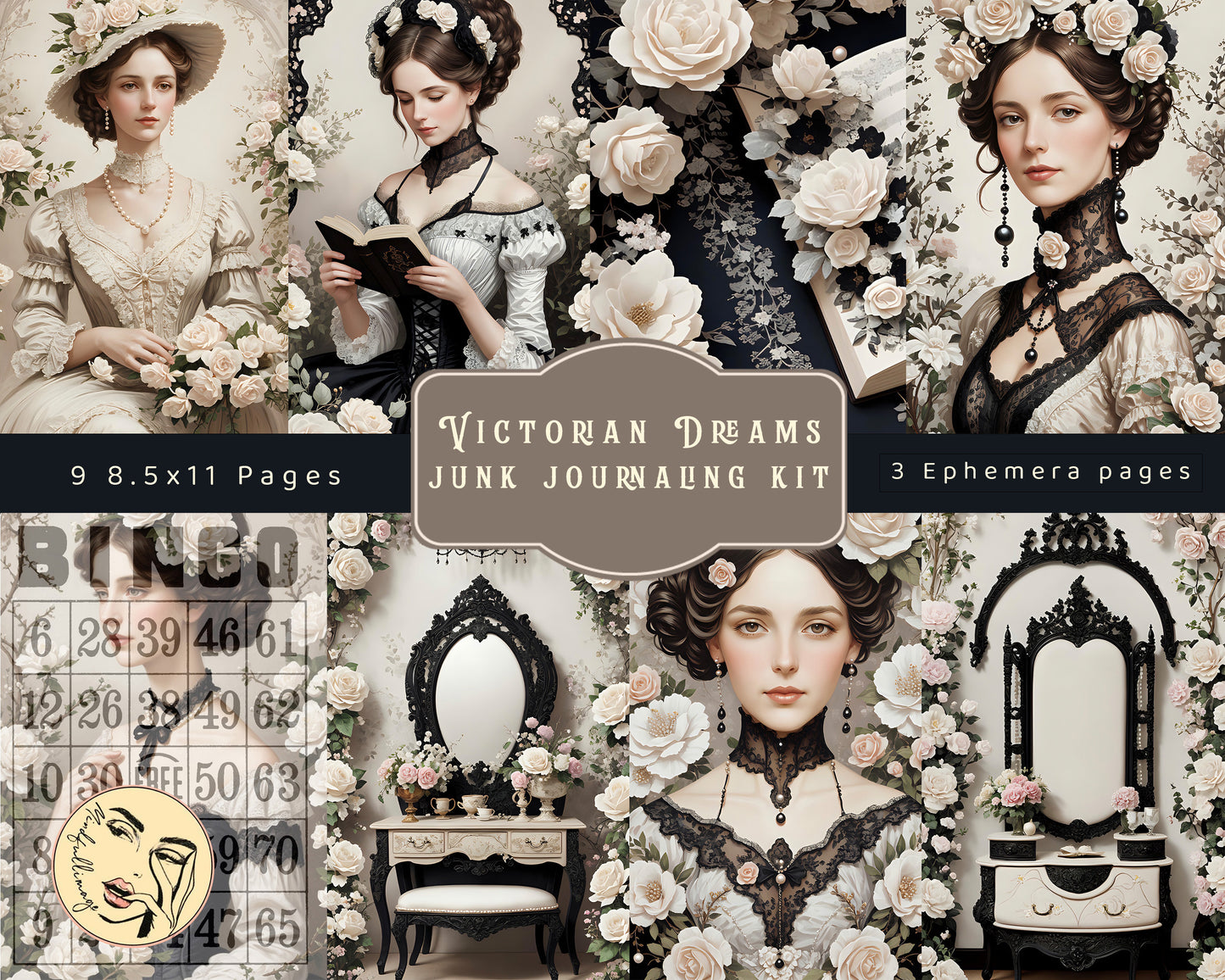 Victorian Dreams Junk journaling kit