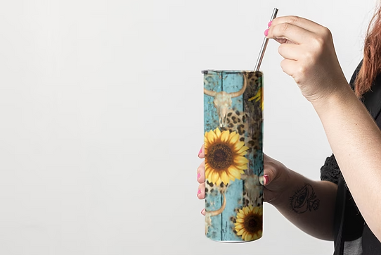 Sun flowers 20 oz tumbler