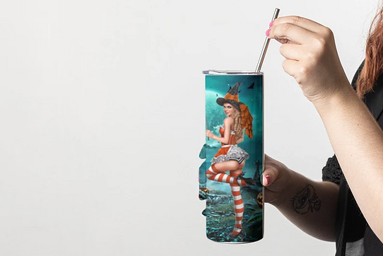 Sexy witch Halloween 20 oz tumbler