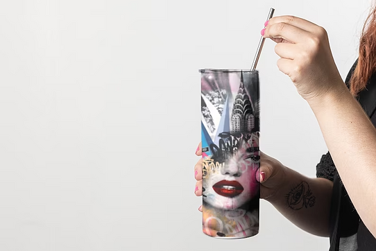 Artsy graphic 20 oz tumbler