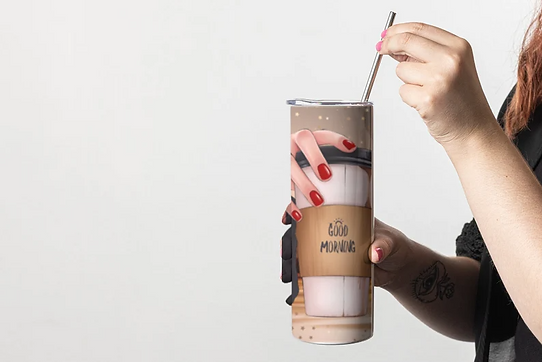 Good morning coffee queen 20 oz tumbler