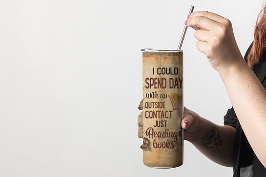 Love reading 20 oz tumbler