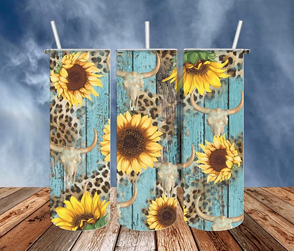 Sun flowers 20 oz tumbler