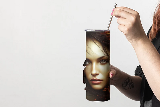 Beautiful face 20 oz tumbler