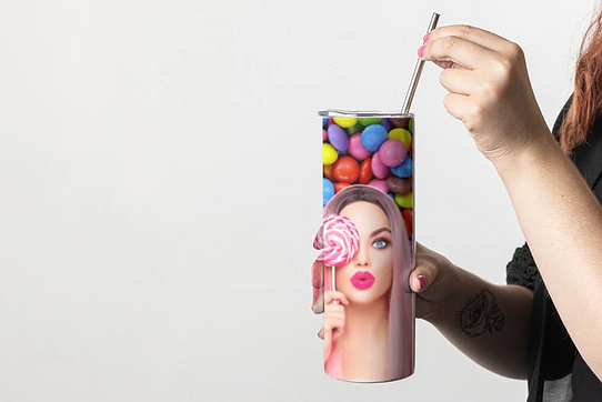 Candy babe 20 oz tumbler