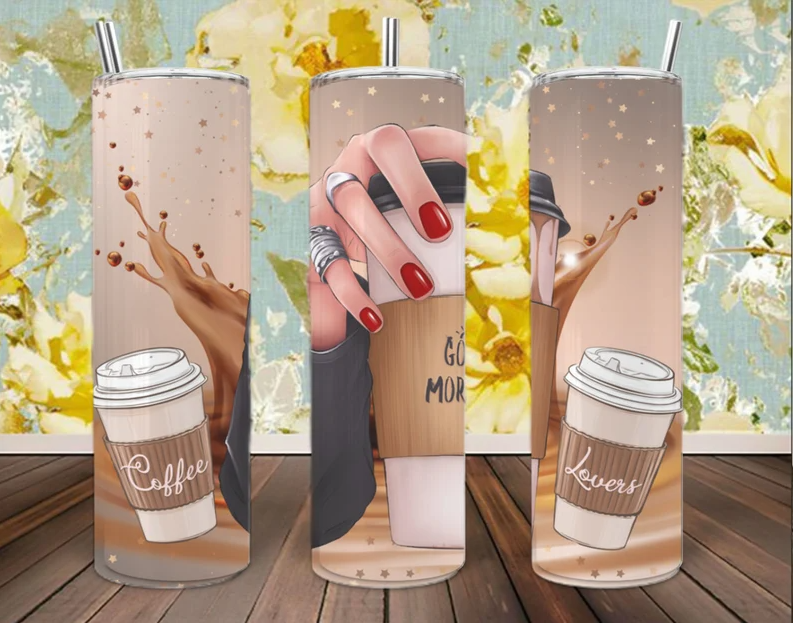 Good morning coffee queen 20 oz tumbler