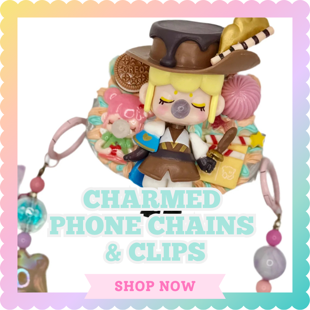Charmed phone chains & phone clips
