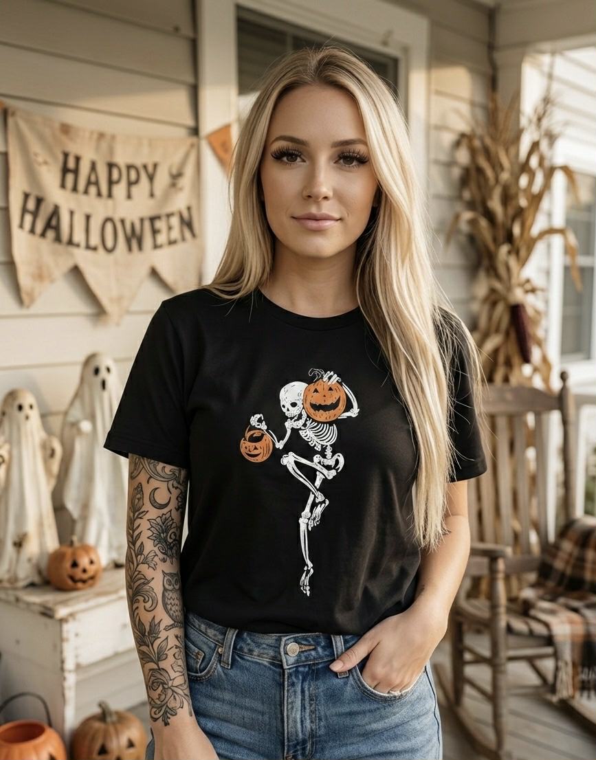 Pumpkins skull Tshirt