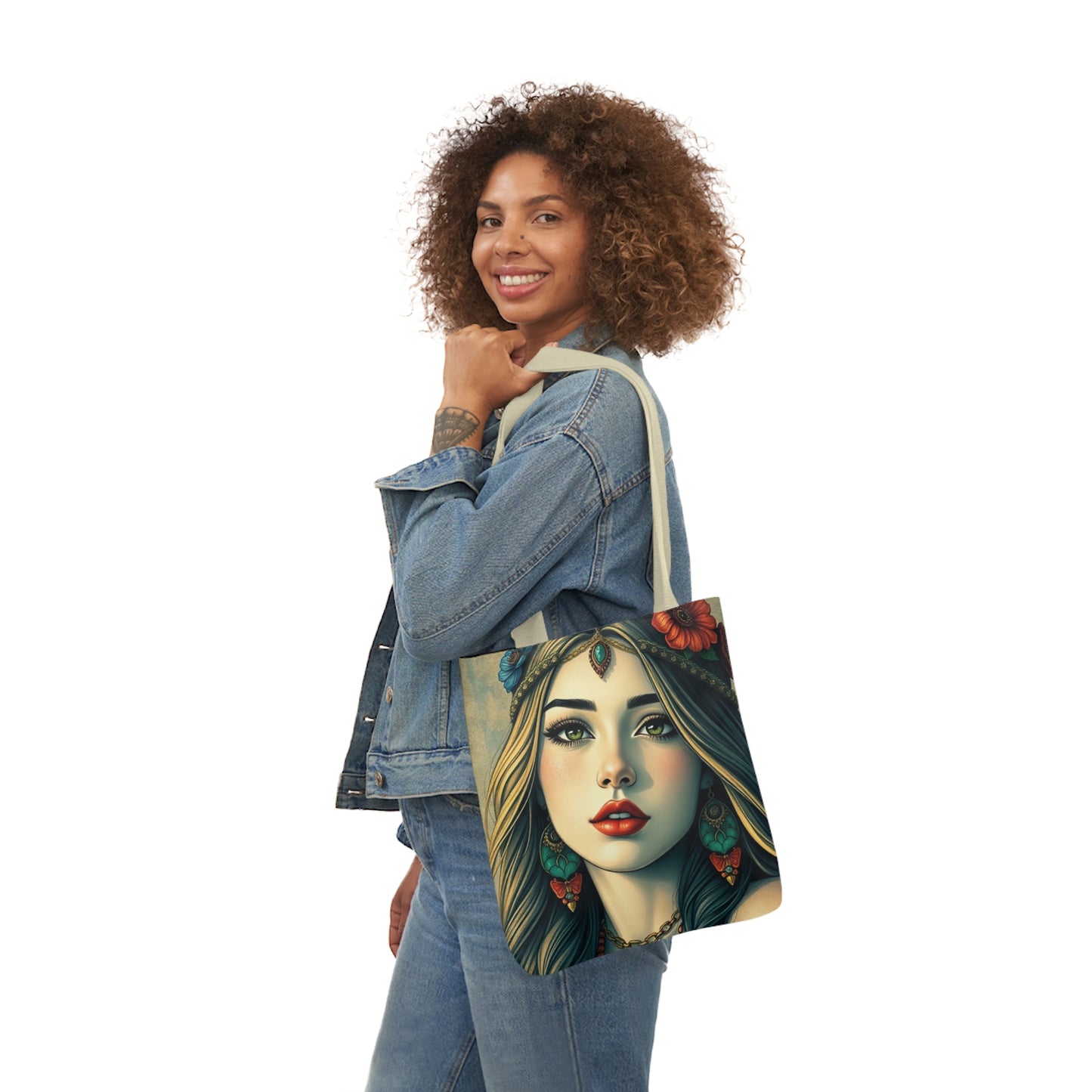 "Boho Muse" Canvas Tote Bag