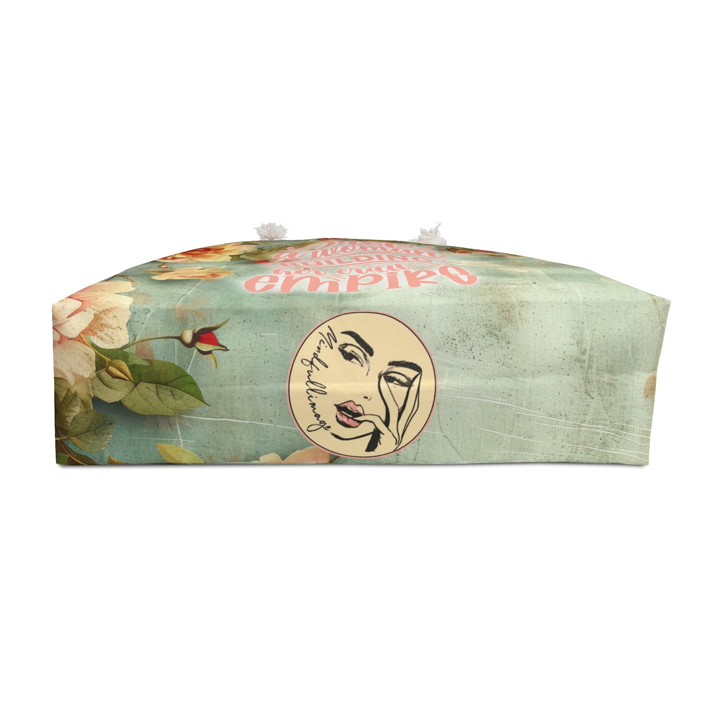 Blush  Shabby Chic "Just a woman building her empire" Craft bag