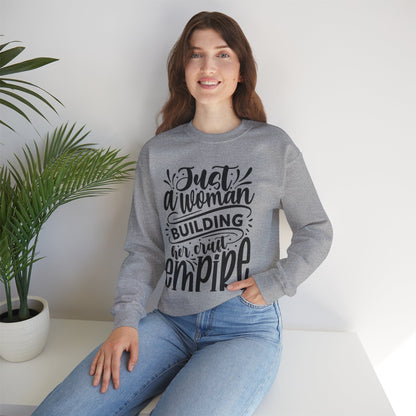 "Just a woman building her Craft empire" sweatshirt