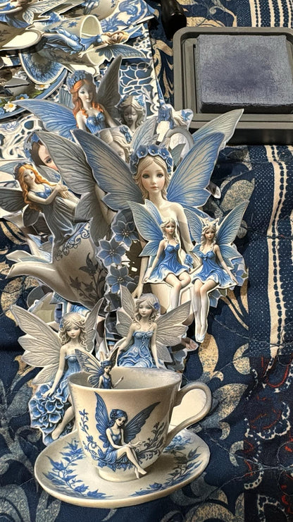 Porcelain Faerie Tall Junk Journaling Kit