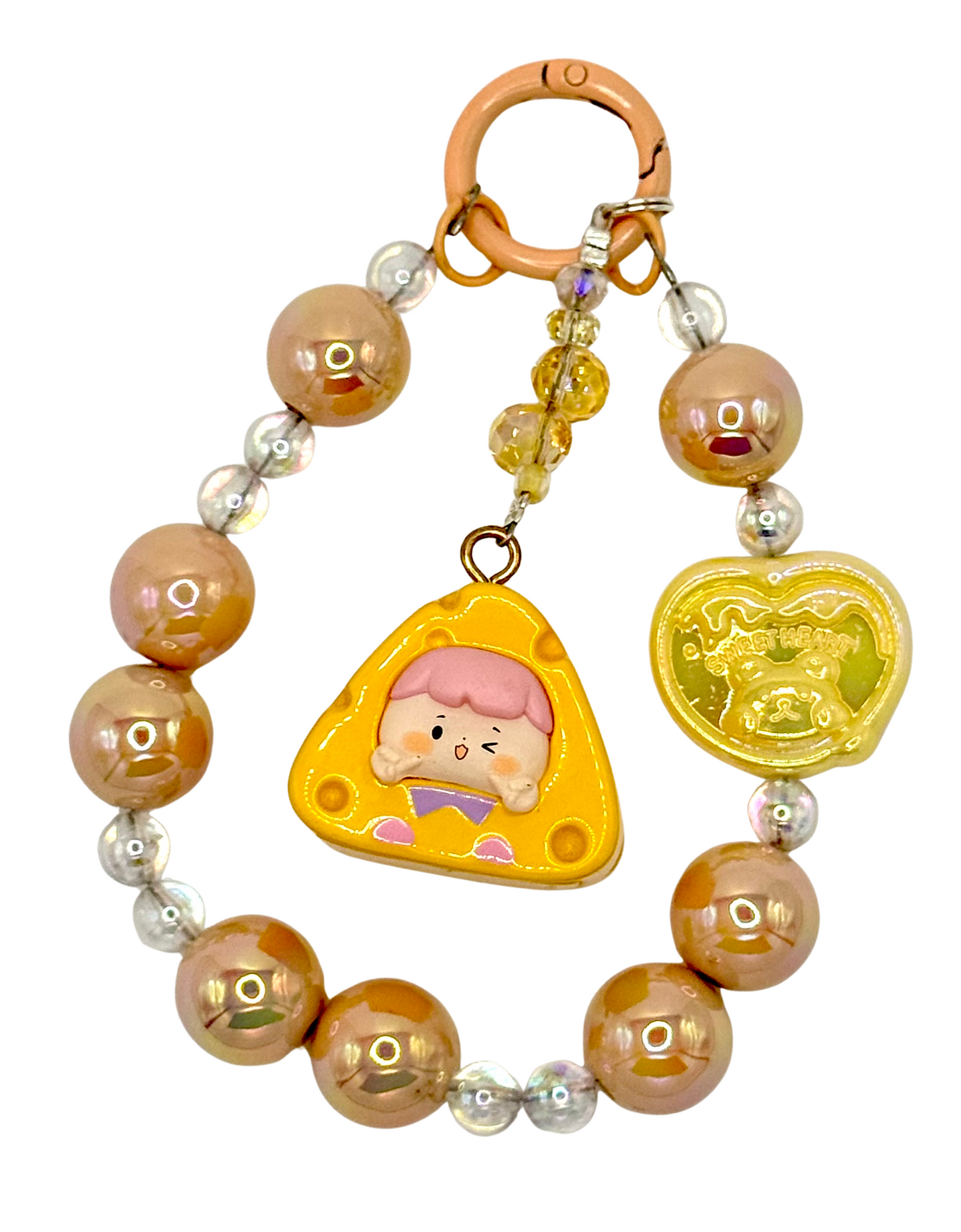 Cute Cheese baby charmed phone chain