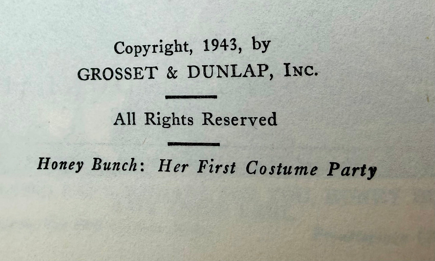 Honey Bunch: Her first Costume Party