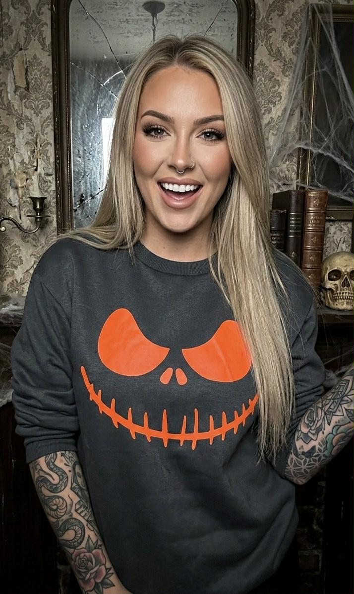Pumpkin Skull Sweatshirt