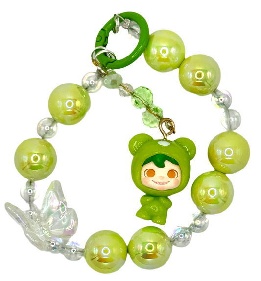 Cute frog charmed phone chain