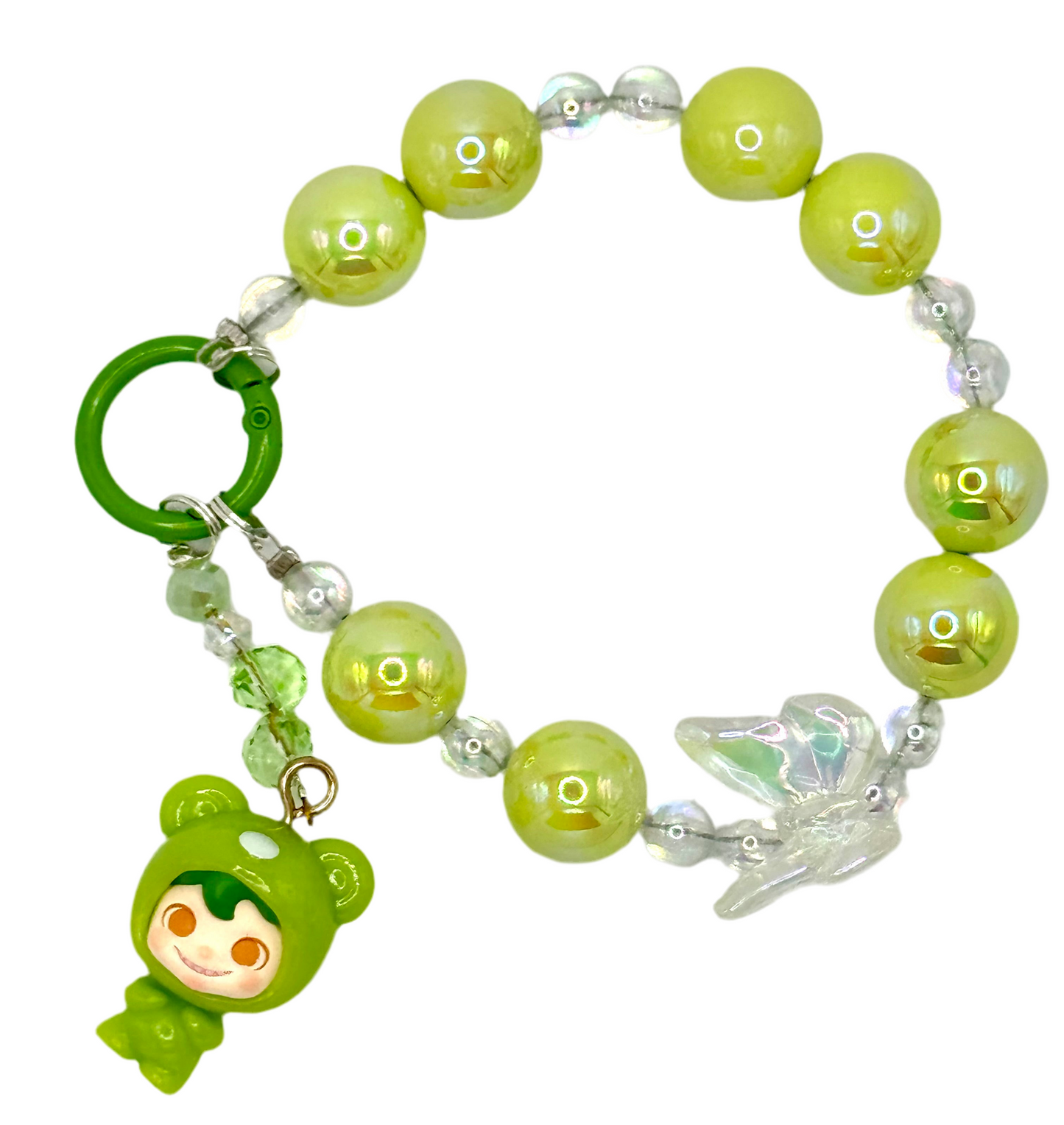 Cute frog charmed phone chain