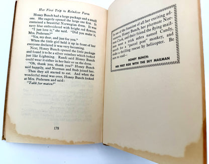 Honey Bunch: Her first trip to reindeer farm.