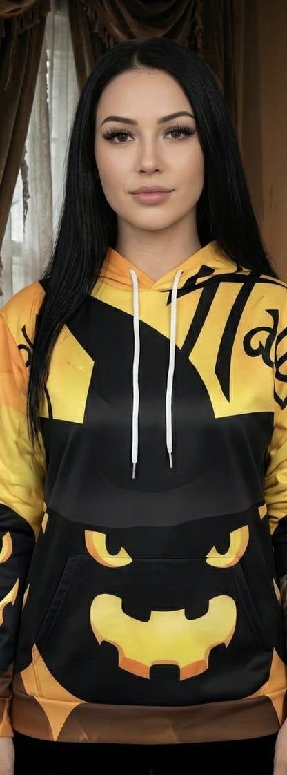 Yellow Halloween Graphic hoodie