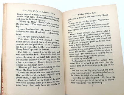 Honey Bunch: Her first trip to reindeer farm.