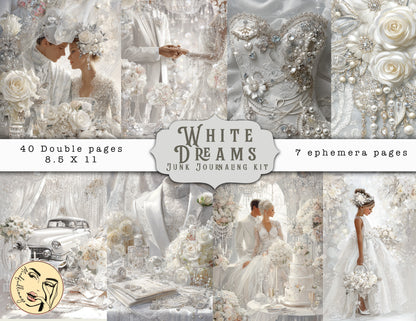 White Dreams Junk Journaling Kit