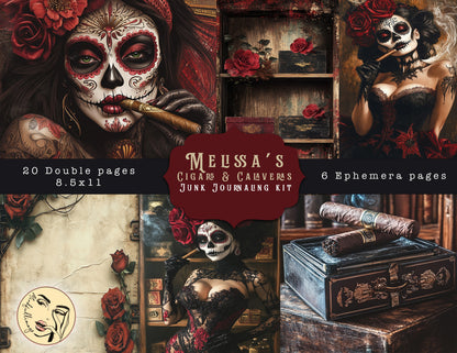 Melissa's Cigar & Calaveras Junk Jorunaling Kit