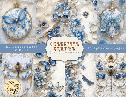 Celestial Garden Junk Journaling kit