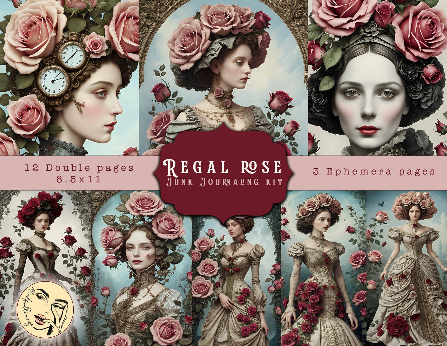 Regal Rose Junk Journaling kit