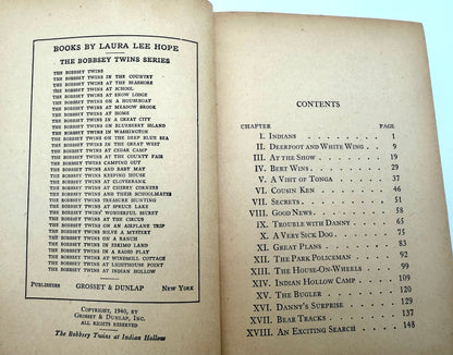 The Bobbsey Twins: At Indian Hallow