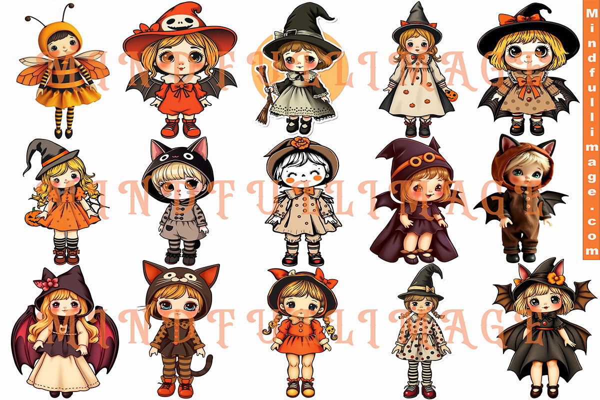 Halloween Cutesy Babies Fussy cuts VOL 2