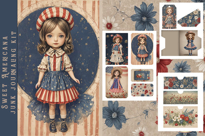 Sweet Americana Junk Journaling Kit