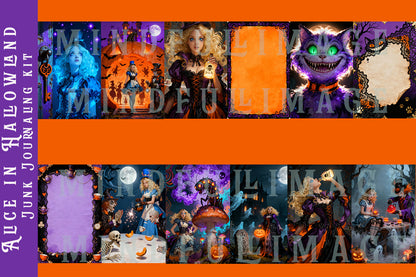 Alice In Hallowland Junk Journaling kit
