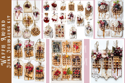 Waffle Around Junk Journaling kit