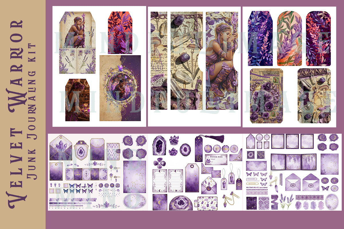 Velvet Warrior Junk Journaling kit