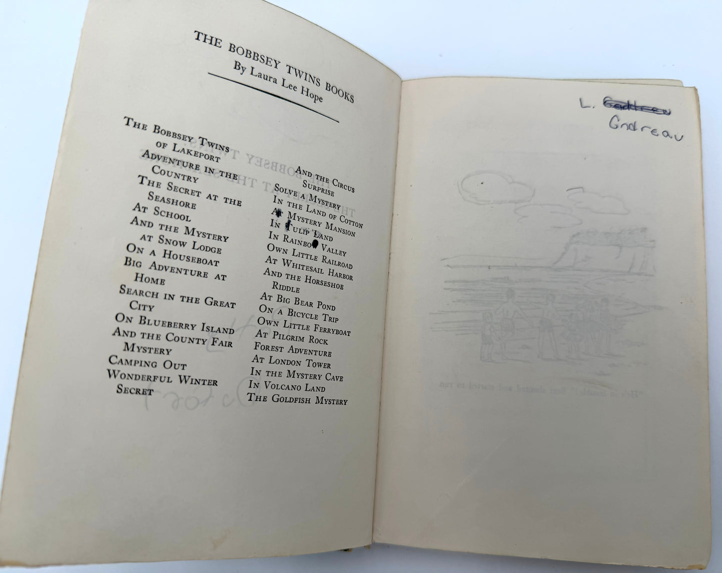 The Secret at the seashore- Vintage book “The bobbsey Twins”