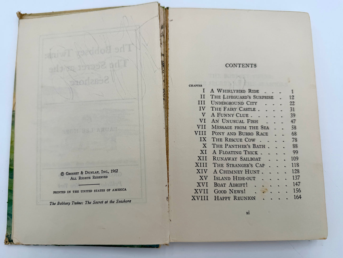 The Secret at the seashore- Vintage book “The bobbsey Twins”