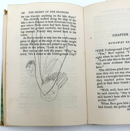 The Secret at the seashore- Vintage book “The bobbsey Twins”